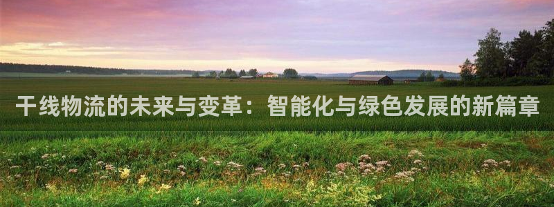 狗子28下载二维码怎么弄：干线物流的