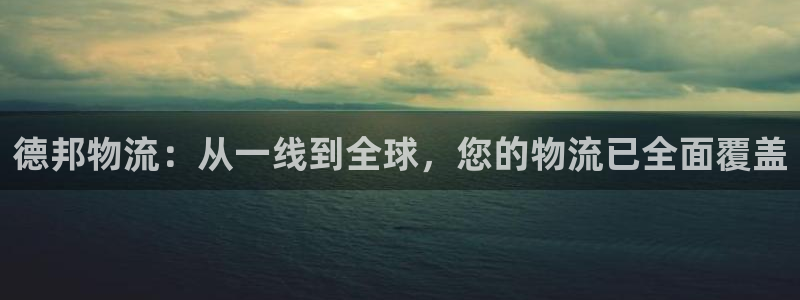 狗子28防失联网址：德邦物流：从一线