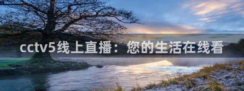 鲸鱼体育nba直播在线观看免费：cctv5线上直播：您的生活在线看